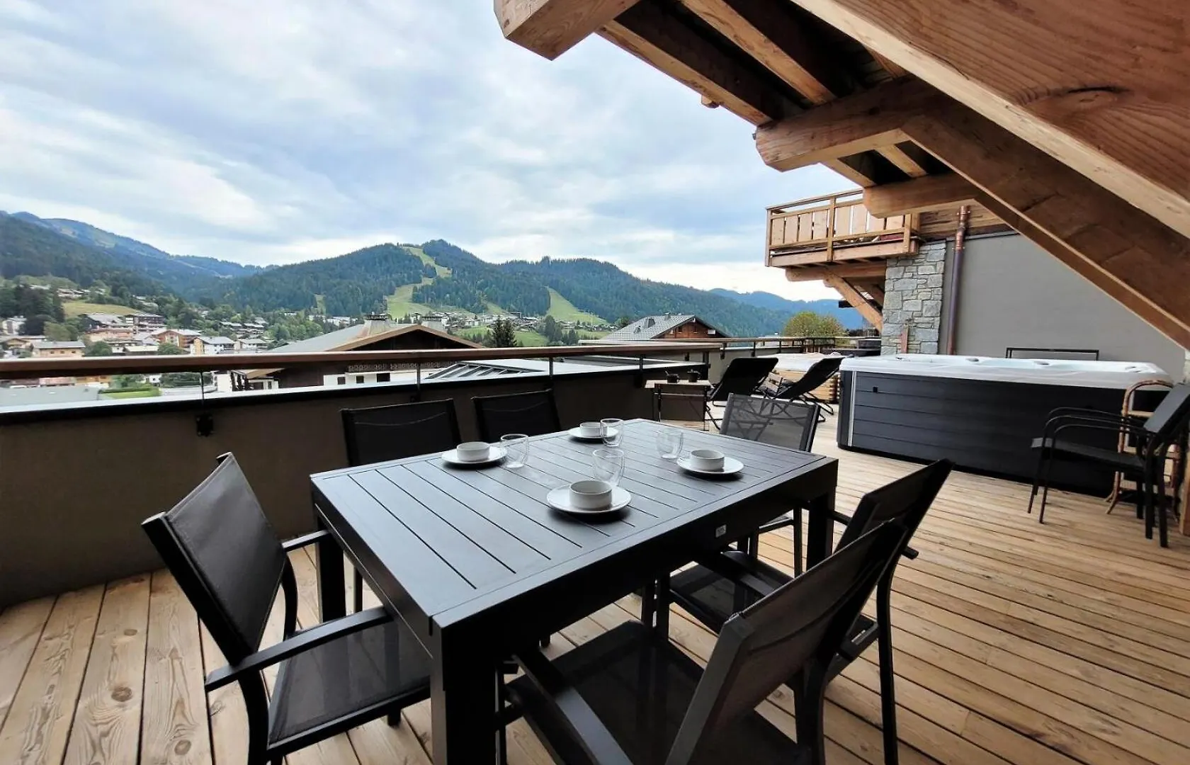 Daire Residence Premiere Loge - Appartement Recent, Belle Piece De Vie, Jacuzzi Avec Vue Mae-3441 Les Gets Fransa